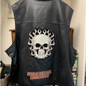 Harley Davidson Leather Vest 3xl